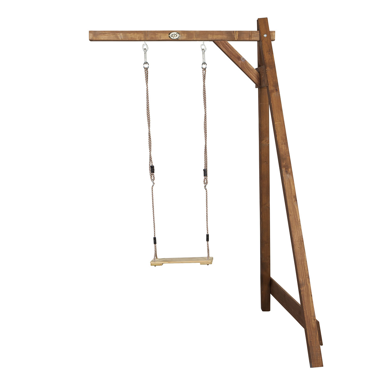 Axi Enkele Schommel met wandmontage (bruin)